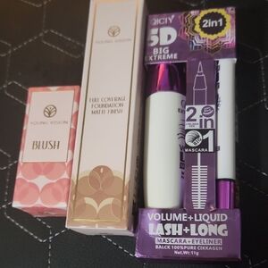 Matte Finish Foundation and Blush Set